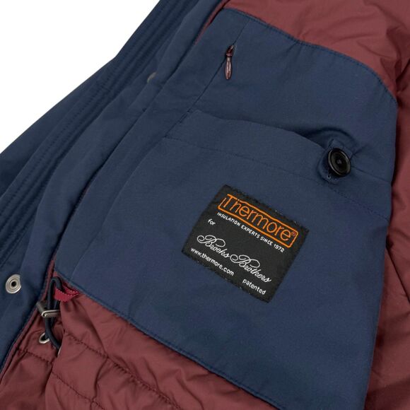 Brooks Brothers Men's Water-Repellent Tech Twill Field Jacket Navy XXL - Picture 7 of 16